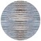 Homeroots 8' Sky Blue And Denim Blue Round Striped Washable Indoor Outdoor Area Rug 578006 - alternate 2