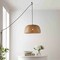 Jonathan Y Mateo 18" 1-Light Farmhouse Coastal Bamboo 180" Cord Plug-In or Hardwired LED Pendant, Brown JYL1403A - alternate 3