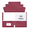 Roaring Spring Paper Pocket Folder, Scarlet, PK 250 50112CS - alternate 1