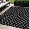 Homeroots 5' X 8' Black And Ivory Geometric Washable Indoor Outdoor Area Rug 596082 - alternate 1