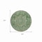 Homeroots 8' Emerald Round Medallion Washable Indoor Outdoor Area Rug 608018 - alternate 2