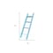 Homeroots 5 Step Rustic Turquoise Wood Ladder Shelf 380331 - alternate 2