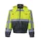 2W International Hi-Vis Jacket, 100% Polyester Oxford with PU coating., Class 3 Lime, L 352C-3 L - alternate 1
