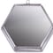 Homeroots 8" Silver Hexagon Steel Framed Accent Mirror 485127 - alternate 2