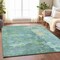 Homeroots 10' X 14' Emerald Abstract Washable Indoor Outdoor Area Rug 607787 - alternate 2