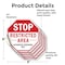 Signmission Stop Restricted Area Authorized Per, 6 inch X 6 inch, Vinyl Decal, 5PK OC-D-5PACK-6-273 - alternate 2
