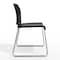 Flash Furniture HERCULES Kenai Black Office Reception Stack Chair with Contoured Backrest and Chrome Sled Base RUT-239AN-BK-CHR-GG - alternate 2