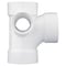 Charlotte Pipe Schedule 40 3 in. Hub X 3 in. D Hub PVC Reducing Double Fixture Fitting Tee 1 pk PVC 00418 0800 - alternate 3