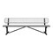 Leisure Craft Portable, Bench with Back, 8ft., Granite B8WBP-GRANITE - alternate 1