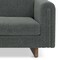Homeroots 61" Dark Gray Fabric Sofa 641133 - alternate 2