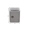 Homeroots 18in Silver Aluminum Standard Accent Cabinet With One Shelf 489016 - alternate 3