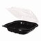 Karat Polypropylene Plastic Hinged Container, 9 x 9 x 3, Black/Clear, Plastic, 150PK FP-PHC99PP-1C - alternate 2