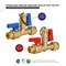 Everflow SWT Tankless Water Heater Kit- Set of 2 Heavy Duty Hot and Cold Isolation Valves w/Cleanouts 3/4" FTGV-ISO34-S-LF - alternate 2