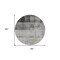Homeroots 8' Round Gray Round Ombre Washable Non Skid Indoor Outdoor Area Rug 563642 - alternate 2