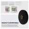 Newhouse Hardware Wired Metal Circular Recessed Mount Doorbell Chime Push Button with LED Button Light in Black BT6CL - alternate 2