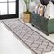 Jonathan Y Derya Tribal Diamond Trellis Beige/Brown 2 ft. x 10 ft. Indoor/Outdoor Runner Rug SMB129A-210 - alternate 1