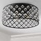 Jonathan Y Gabrielle 19" Metal/Crystal LED Flush Mount Ceiling Light, Oil Rubbed Bronze/Clear JYL9024A - alternate 2