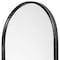 Homeroots 36" Black Oval Metal Framed Accent Mirror 376435 - alternate 2