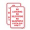 Signmission No Loitering No Solicitations No Salespeople Catch 2, 18'' X 24'' 2 Signs, Heavy Gauge Aluminum, 2PK A-1824-2PACK-25075 - alternate 1