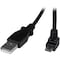 Startech.Com 2m Micro USB Cable - A to Down Angle Micro B USBAUB2MD - alternate 1