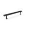 Mytcoat 8ft Outdoor Bench without Back, Surface Mount, Black, Punched Steel, Textured Coating 804349 - alternate 1