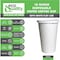 Ecoquality 16oz White Disposable Paper Coffee Cups with White Flat Lids - For Office, and Travel, 50PK B07FKRNPT9 - alternate 2