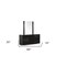 Homeroots Modern Black Crocodile Finish 3 Drawer Dresser 282545 - alternate 2