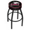 Holland Bar Stool Co 30" Northern Illinois Cushion Seat, Blk Wrinkle Base Swivel Bar Stool L8B130NorIll - alternate 1