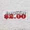 Signmission Everything 2 Dollars, 18 Inch x 48 Inch, Vinyl Banner B-30567 - alternate 2