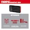 Milwaukee Tool PACKOUT Large Magnetic Bin, 8.7 in L x 6.1 in W x 3.1 in H, Plastic, Red 48-22-8071 - alternate 3