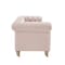 Homeroots 92" Pink Linen Chesterfield Wood Sofa 543992 - alternate 2