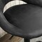 Homeroots Set of Two 32" Black Faux Leather And Steel Swivel Low Back Adjustable Height Bar Chairs 524973 - alternate 3