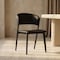Leisuremod Aspen Collection Modern Dining Chair Black Frame in Black ACBL51BL - alternate 2