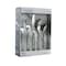 Megachef La Vague 20 Piece Flatware Utensil Set, Stainless Steel Service for 4 in Silver MCFW-LA VAGUE-SILVER - alternate 1
