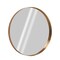 Homeroots 35" Gold Round Aluminum Framed Bathroom Vanity Mirror 565014 - alternate 1
