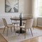 Homeroots Set of Four Beige and Gold Upholstered Fabric Dining Side Chairs, 4PK 568008 - alternate 2