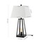 Jonathan Y Waylon 28.5" Classic Industrial Iron Nightlight LED Table Lamp with USB Charging Port, Black JYL8503A - alternate 2