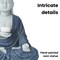 Techko Outdoor Solar Buddha Lotus Garden Statue with Integrated LED Light SG-820 - alternate 2