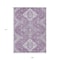 Homeroots 9' X 12' Lavender Plum And Ivory Medallion Washable Indoor Outdoor Area Rug 589048 - alternate 2