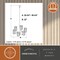 Vaxcel Maple Valley 6-Light Chandelier, Matte Black, Clear Ribbed Glass, 22-In. Wide H0326 - alternate 2