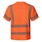 Protectx Long Sleeve T-Shirt, Class 3, Type R, 92% Polyester, 8% Spandex, Orange, S ST-ESM155-SS-OR-S-01 - alternate 2