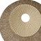 Homeroots 27" X 27"X 3" Brown Round Double Layer Ribbed Wall Plaque 274773 - alternate 2