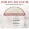 Bakken- Swiss BAKKEN Pizza Pan, Round Perforated, Nonstick Marble Coating, Dishwasher Safe, White BAKPIZWHT56 - alternate 2