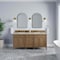 James Martin Vanities Brittany 72" Double Vanity, Pecan w/ 3 CM Tajnar Eclos Top 655-V72-PCN-3TJR - alternate 2