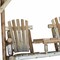 Homeroots 87" Natural Solid Wood Swing Chair 370275 - alternate 2
