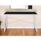 Homeroots 47" Black and Silver Writing Desk 491489 - alternate 2