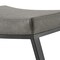 Homeroots 30" Gray and Black Faux Leather and Iron Backless Bar Height Bar Chair 569179 - alternate 2
