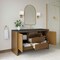 James Martin Vanities Hudson 60" Single Vanity, Honey Oak w/ 3 CM Parisien Bleu Silestone Top 435-V60S-HNO-3PBL - alternate 3