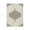 Homeroots 5' X 8' Ivory Beige And Gray Oriental Washable Indoor Outdoor Area Rug 598203 - alternate 2