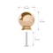 Richelieu Firenze Collection 1 3/16-inch (30 mm) Champagne Bronze Traditional Round Closet Door Knob BP878930CHBRZ - alternate 3